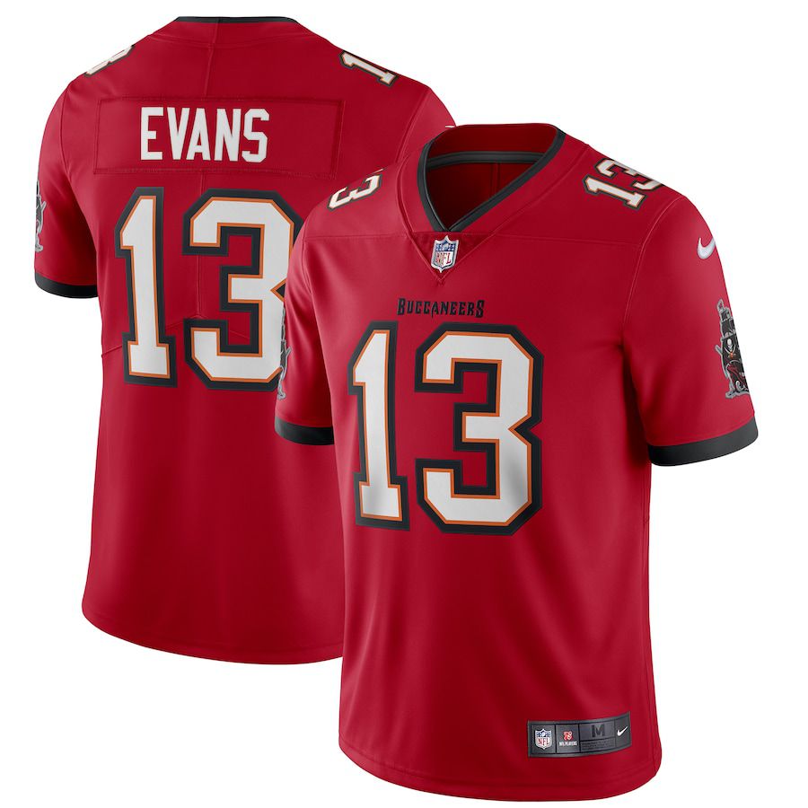 Men Tampa Bay Buccaneers #13 Mike Evans Nike Red Vapor Limited NFL Jersey->tampa bay buccaneers->NFL Jersey